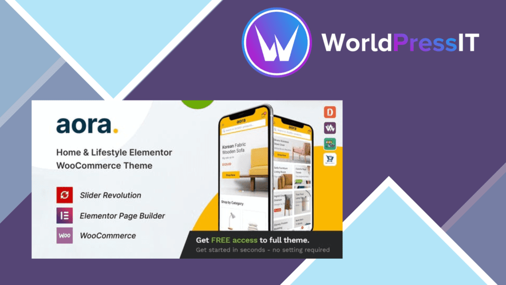 Aora Home & Lifestyle Elementor Theme
