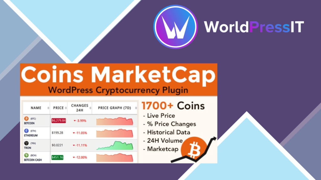 Coins MarketCap – WordPress Cryptocurrency Plugin