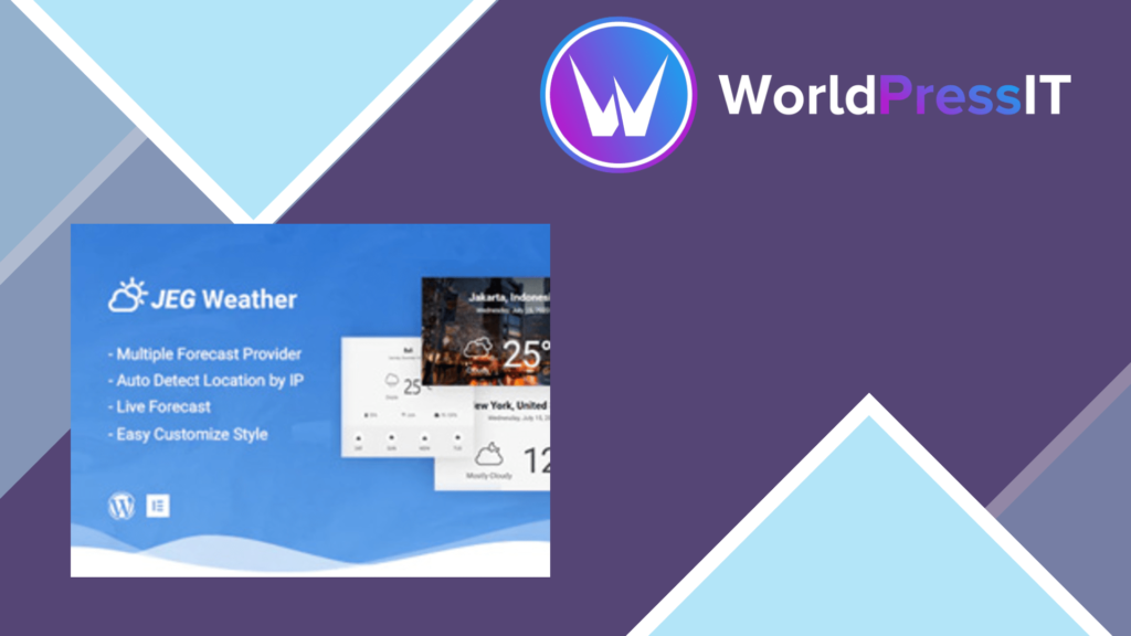 Jeg Weather Forecast – Add-on for Elementor and WPBakery