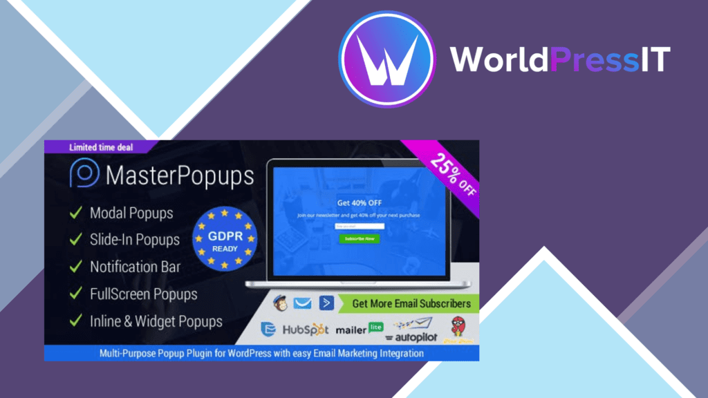 Master Popups Popup for Email Subscription