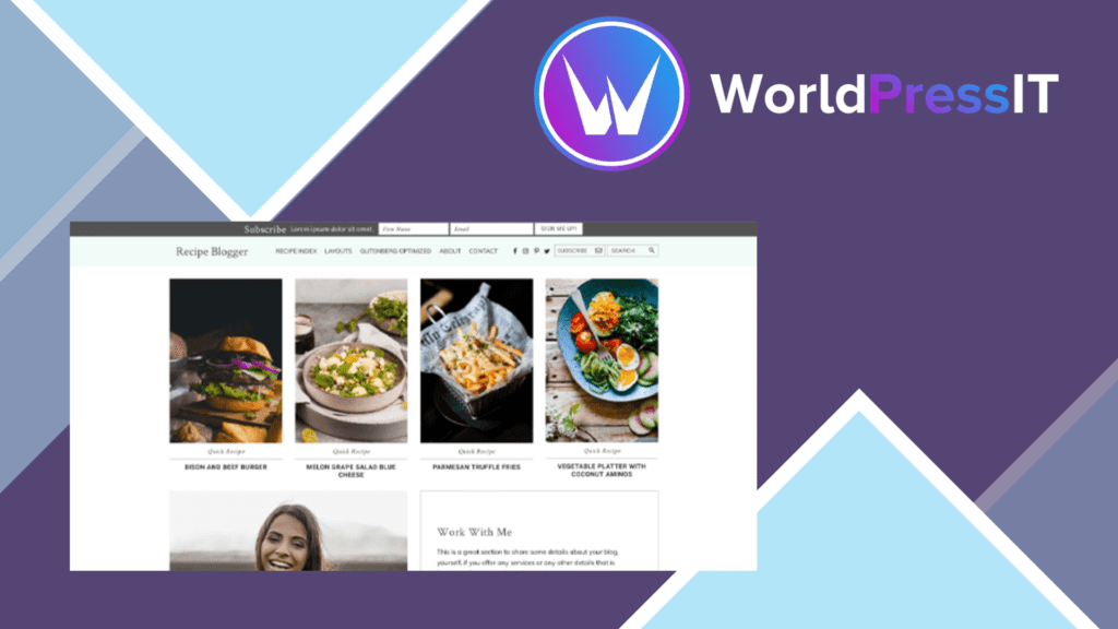 Studiopress Recipe Blogger WordPress Theme