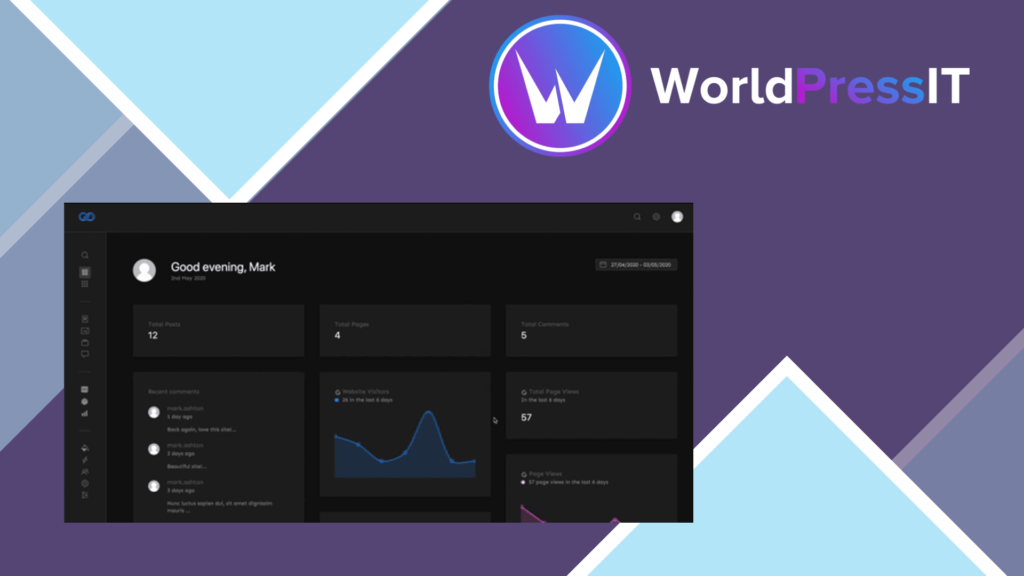 WP Admin 2020 Modern Admin Dashboard