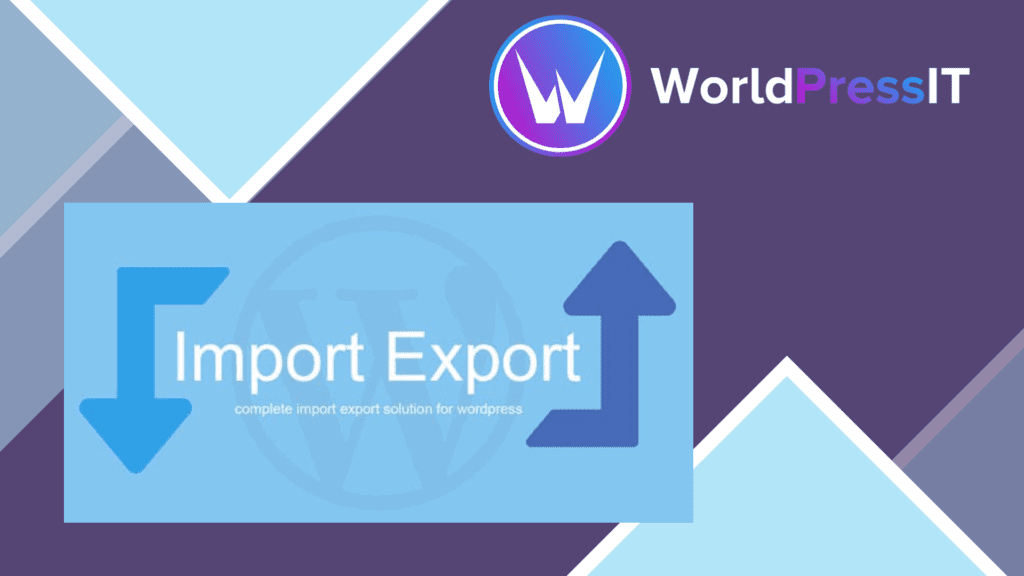 WP Import Export plugin