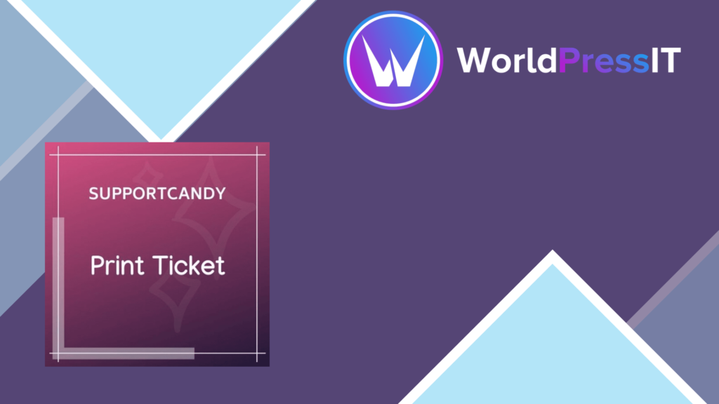 SupportCandy Print Tickets