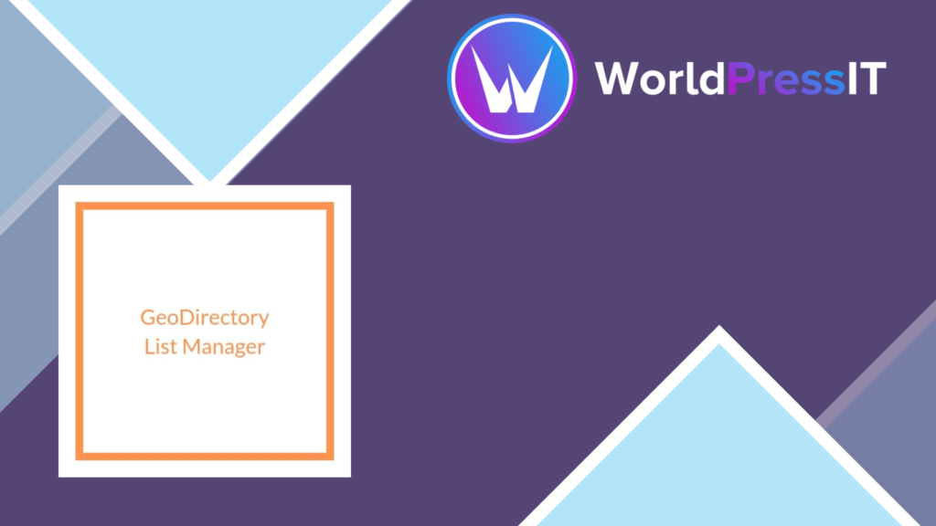 GeoDirectory List Manager