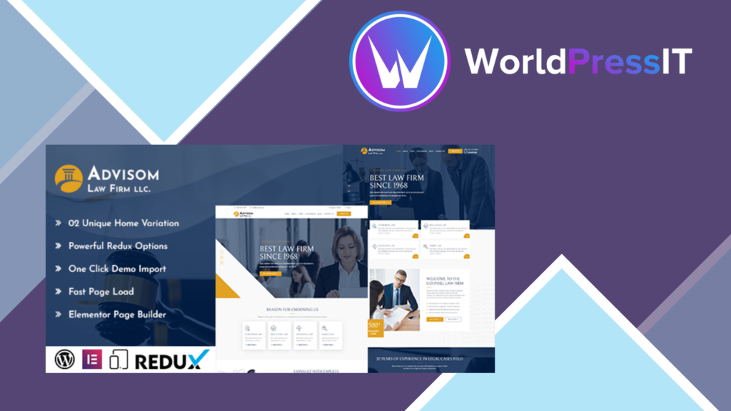 Advisom Law Firm WordPress Theme