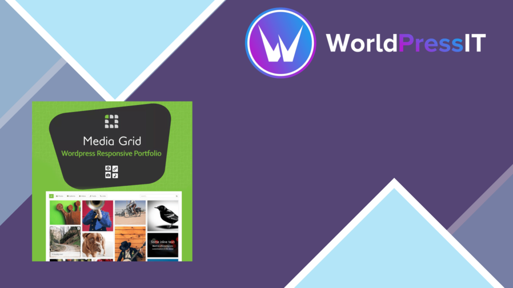 Media Grid WordPress Responsive Portfolio