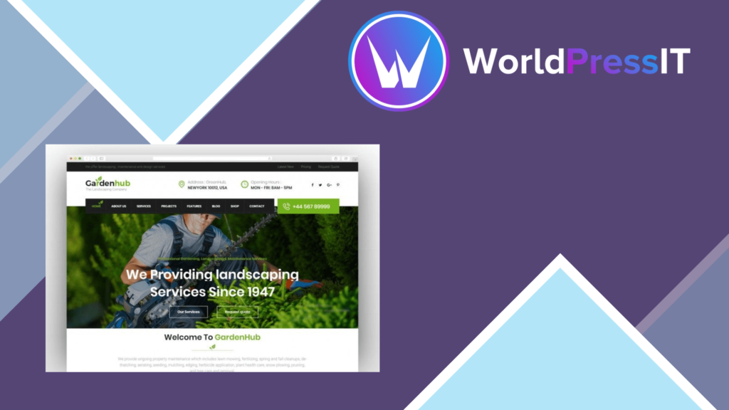 Garden HUB Gardening Lawn and Landscaping WordPress Theme