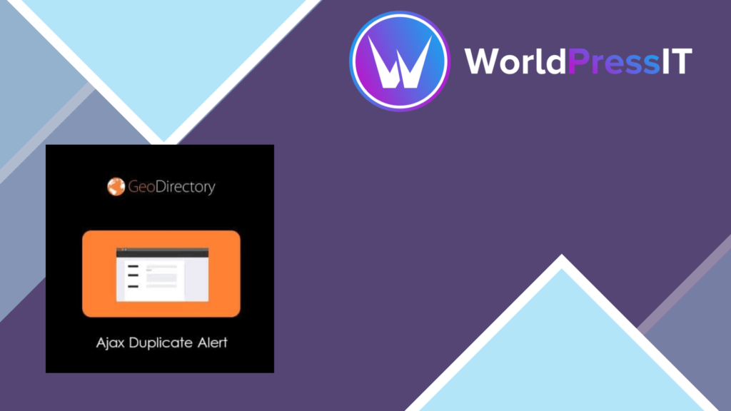 GeoDirectory Ajax Duplicate Alert
