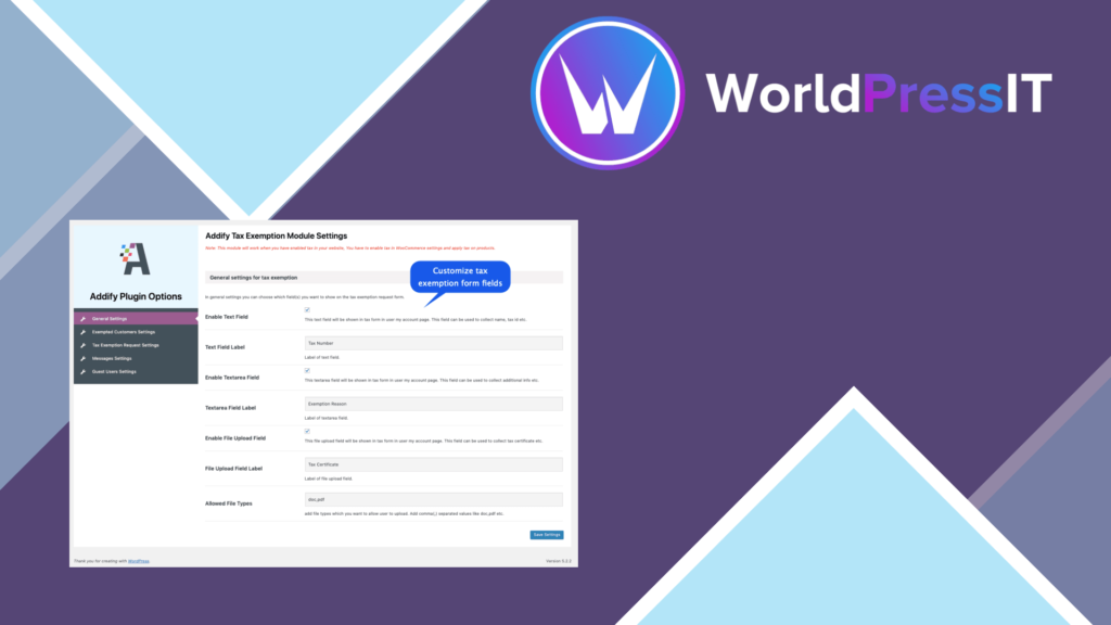 Tax Exempt for WooCommerce