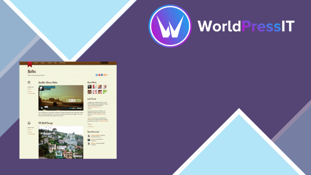 Themify Notes WordPress Theme