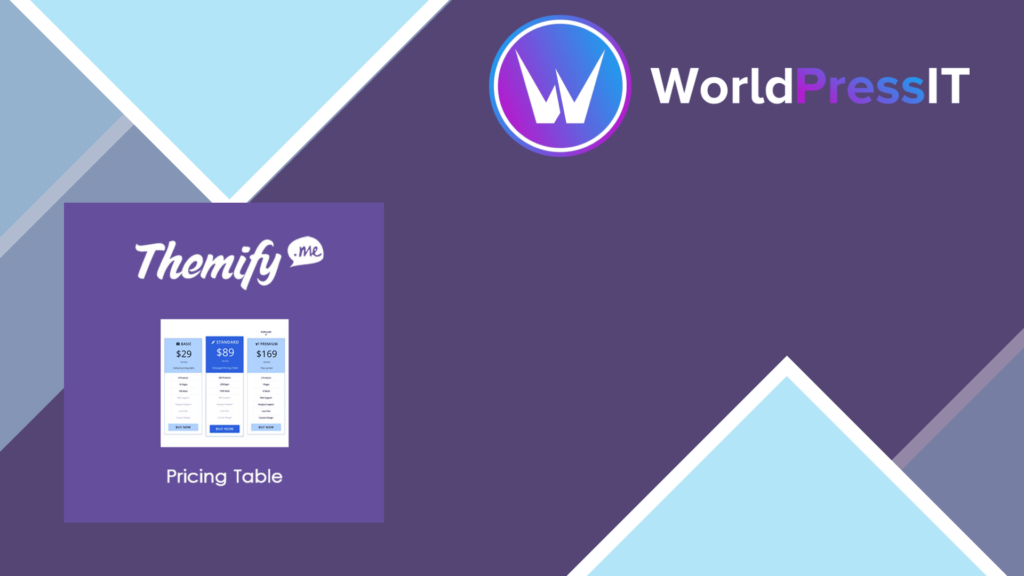 Themify Builder Pricing Table