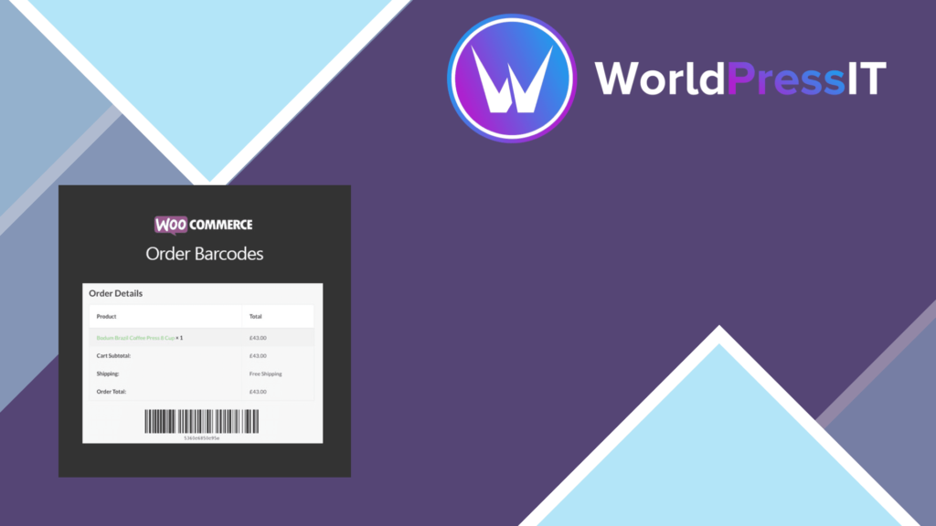 WooCommerce Order Barcodes