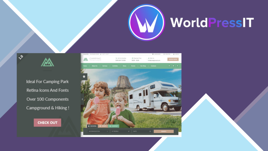 Camping Village WordPress Theme