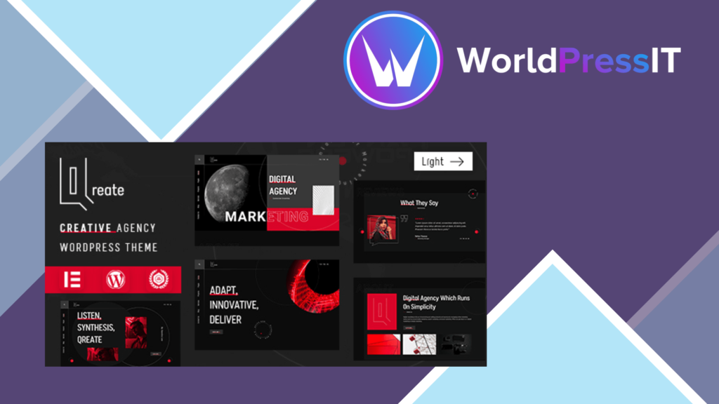 Qreate - Creative Agency WordPress Theme
