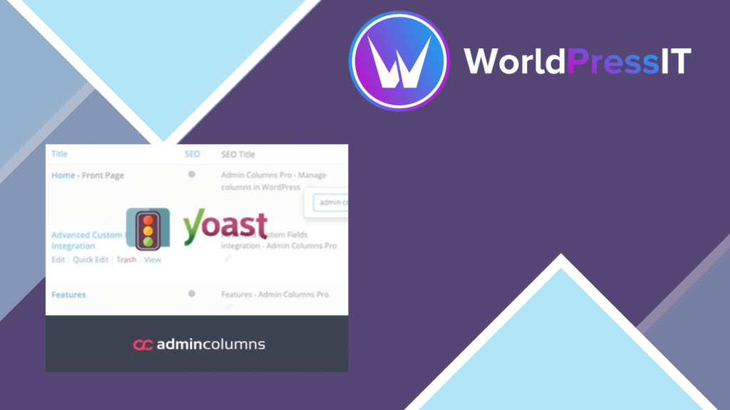 Admin Columns Pro – Yoast SEO