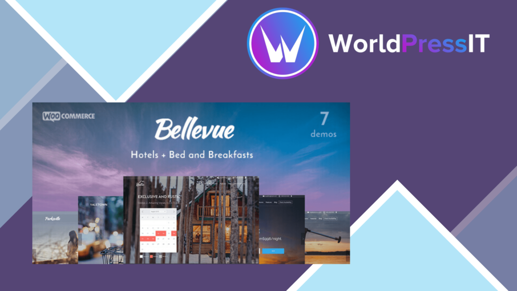 Bellevue - Hotel Bed and Breakfast Booking Calendar Theme