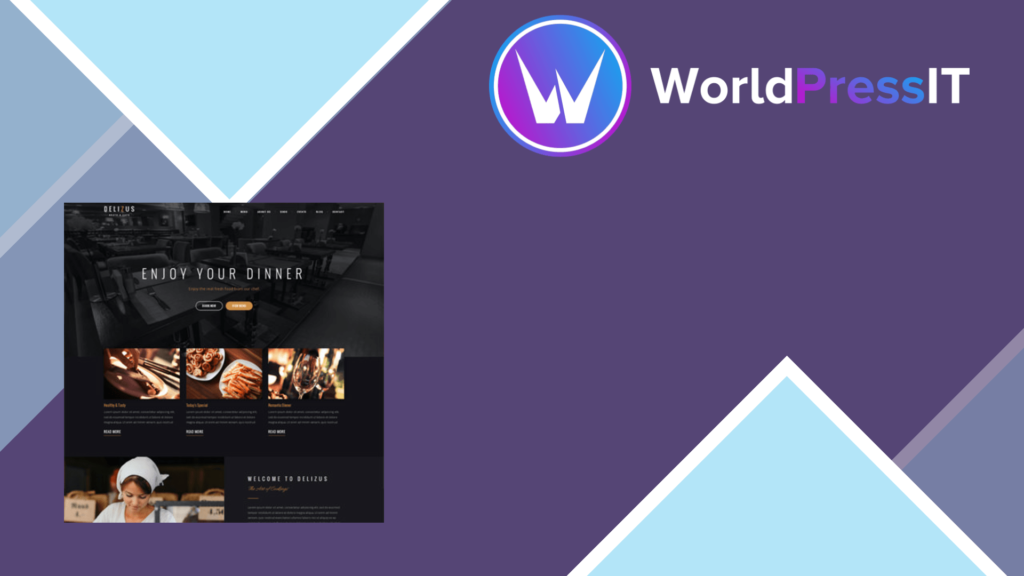 Delizus Restaurant Cafe WordPress Theme
