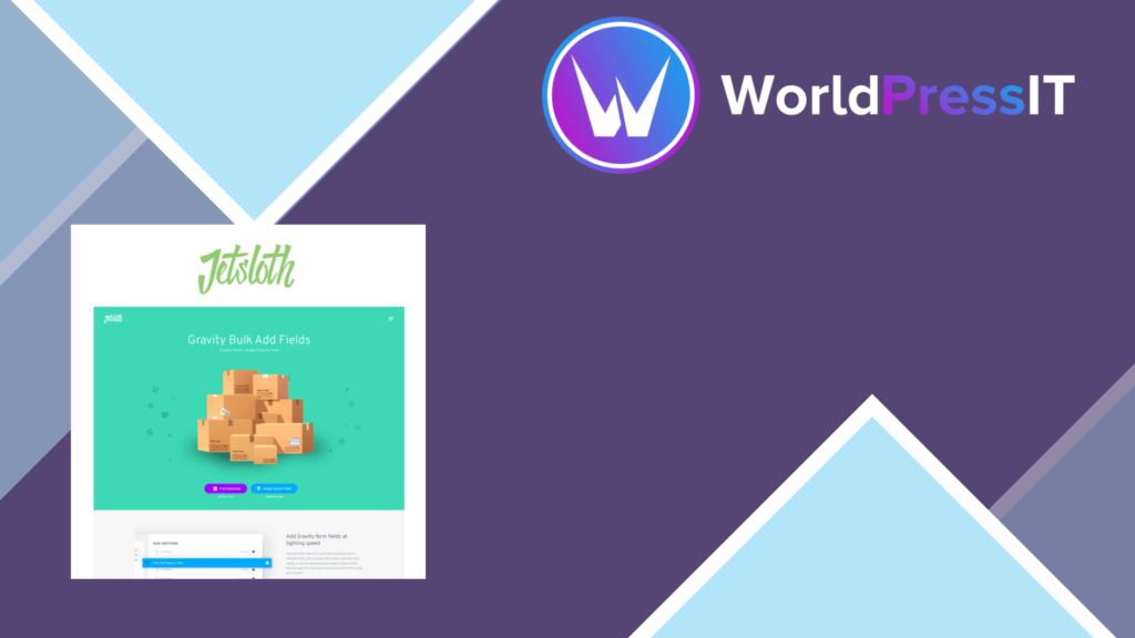 Jetsloth – Gravity Forms Bulk Add Fields