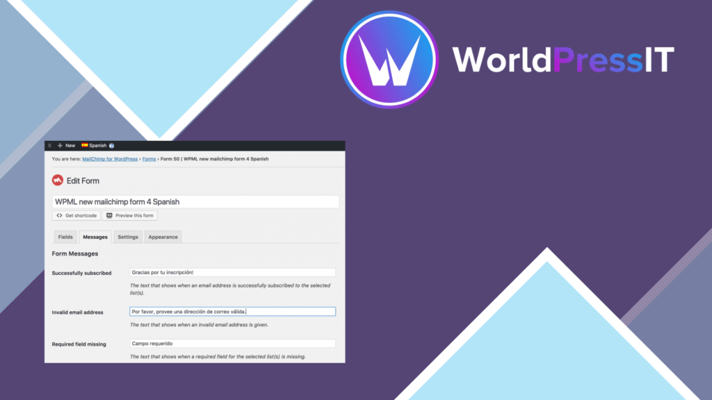 WordPress Multilingual MailChimp