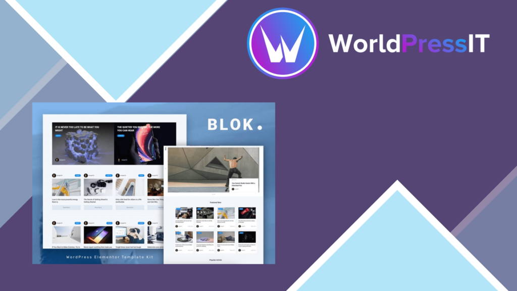 Blok - Blog &amp; Magazine Elementor Template Kit