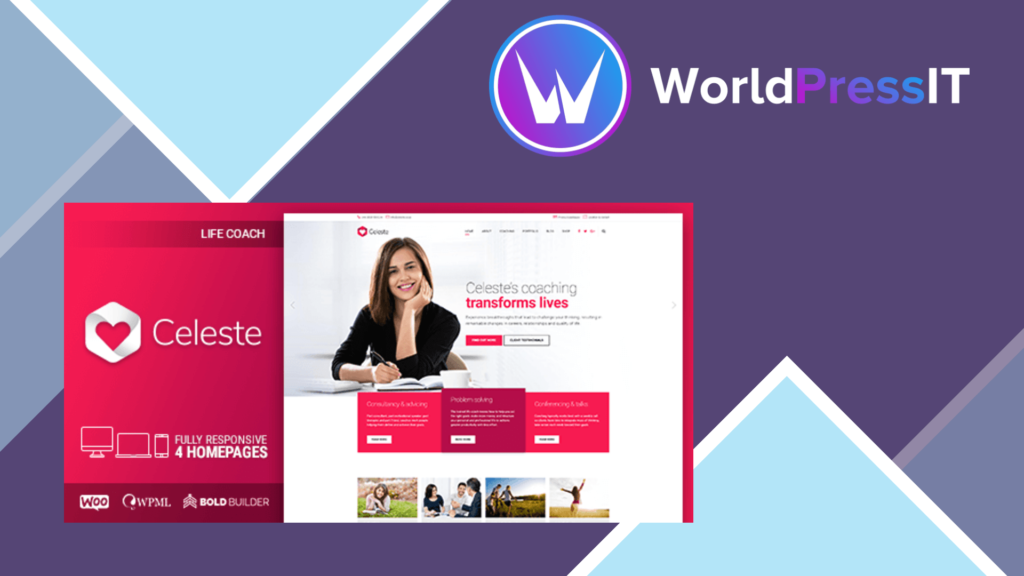 Celeste - Life Coach & Therapist WordPress Theme