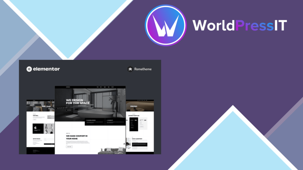 D'Interior - Interior Design Elementor Pro Full Site Template Kit