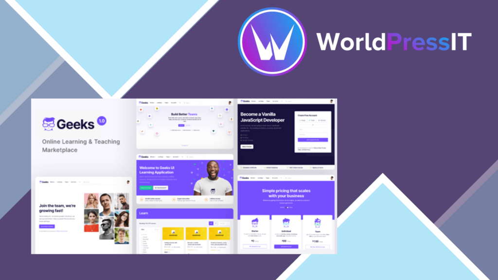 Geeks - Online Learning Marketplace WordPress Theme