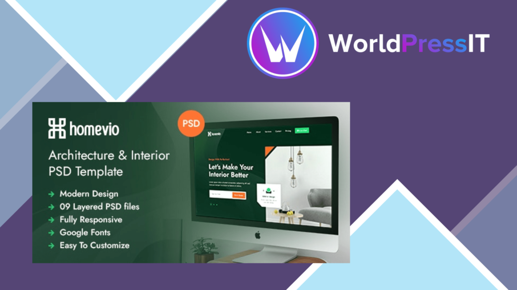Homevio - Architecture Interior Elementor Template Kit