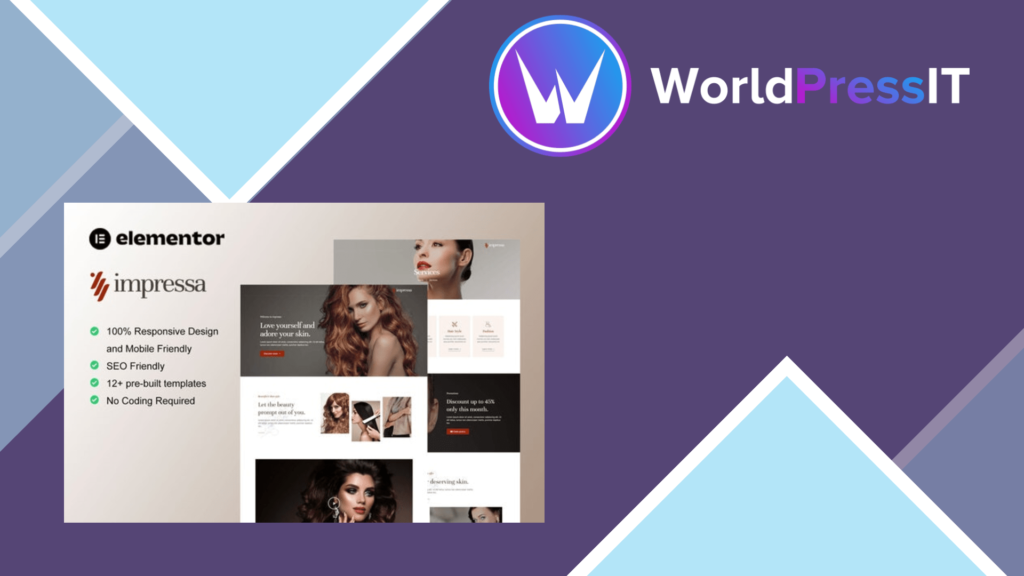 Impressa - Personal Stylist &amp; Makeup Service Elementor Template Kit