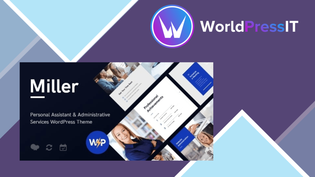 Miller | Personal Assistant &amp; Administrative Services WordPress Theme
