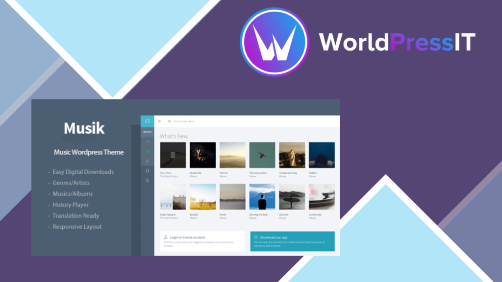 Musik WordPress Admin Theme