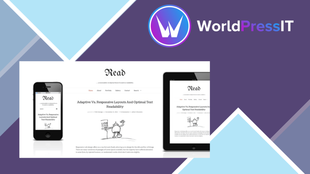 Read WP - Minimalist WordPress Blog Theme