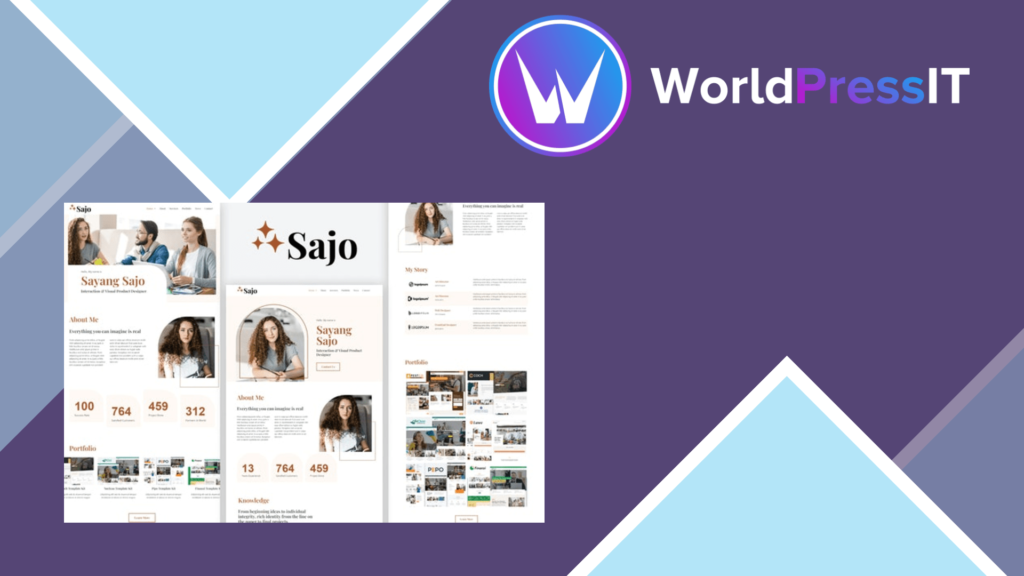 Sajo - Personal Portfolio Elementor Template Kit