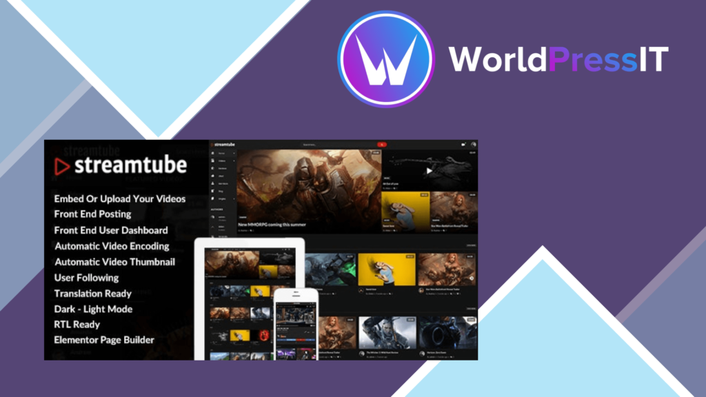 StreamTube - Video WordPress Theme