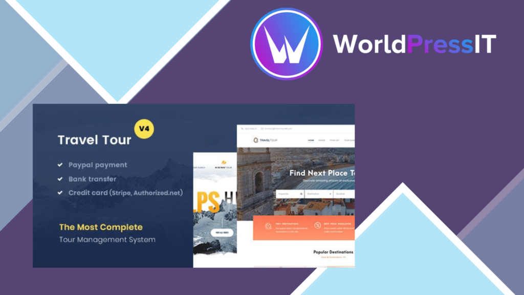 Travel Tour - Tour Booking, Travel Booking WordPress