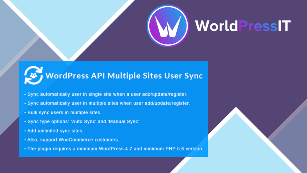 WordPress API Multiple Sites User Sync