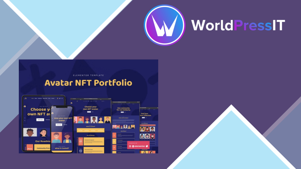 Avatar - NFT Portfolio Elementor Template Kit