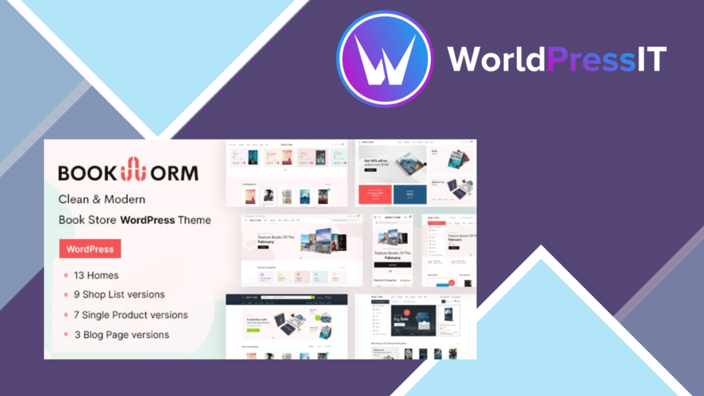 Bookworm - Bookstore &amp; Bookshop WooCommerce Theme