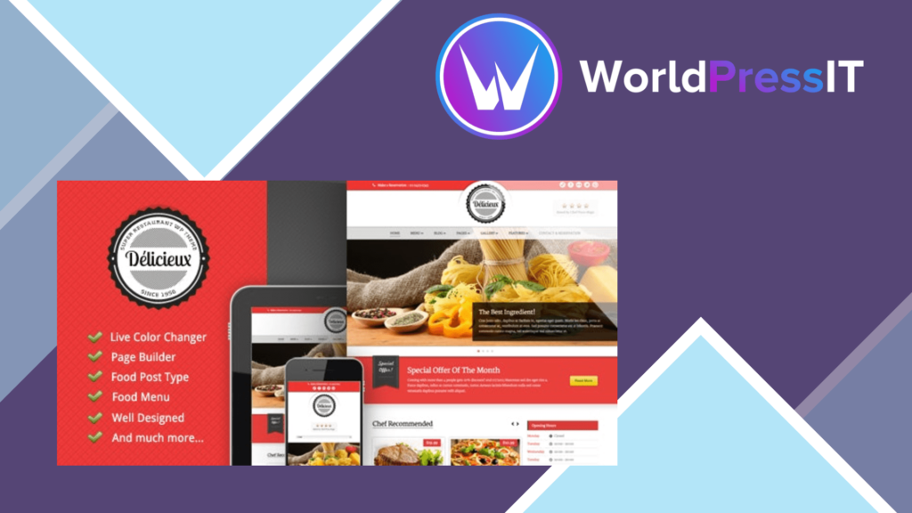 Delicieux - Restaurant WordPress Theme