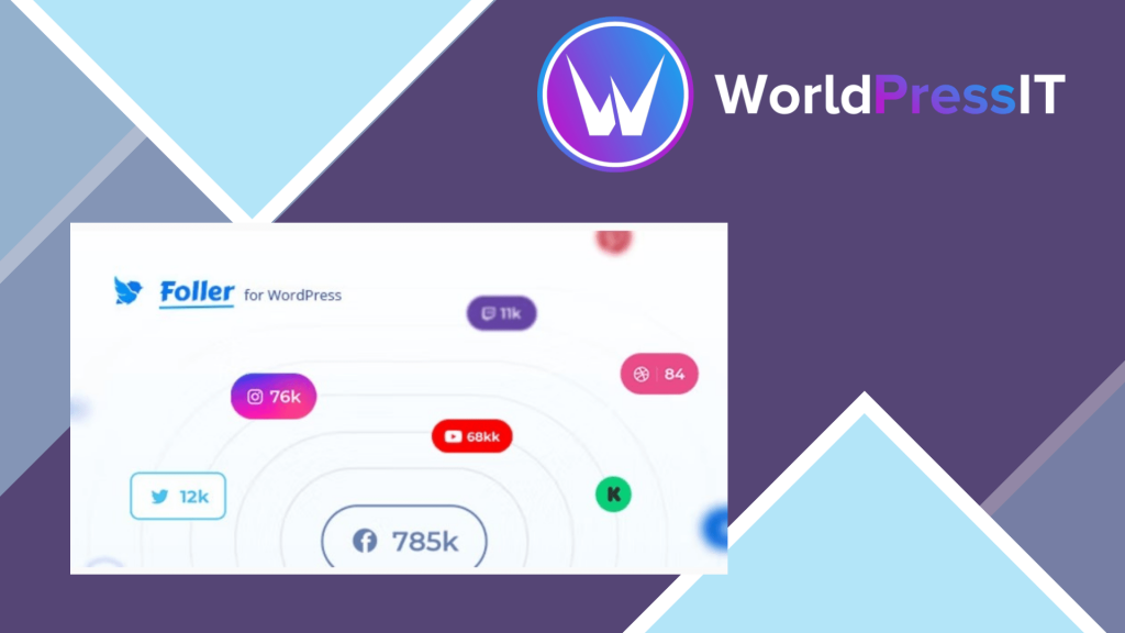 Foller - Social followers bar for WordPress
