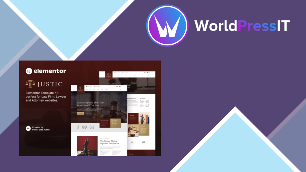 Justic – Law Firm &amp; Legal Services Elementor Template Kit