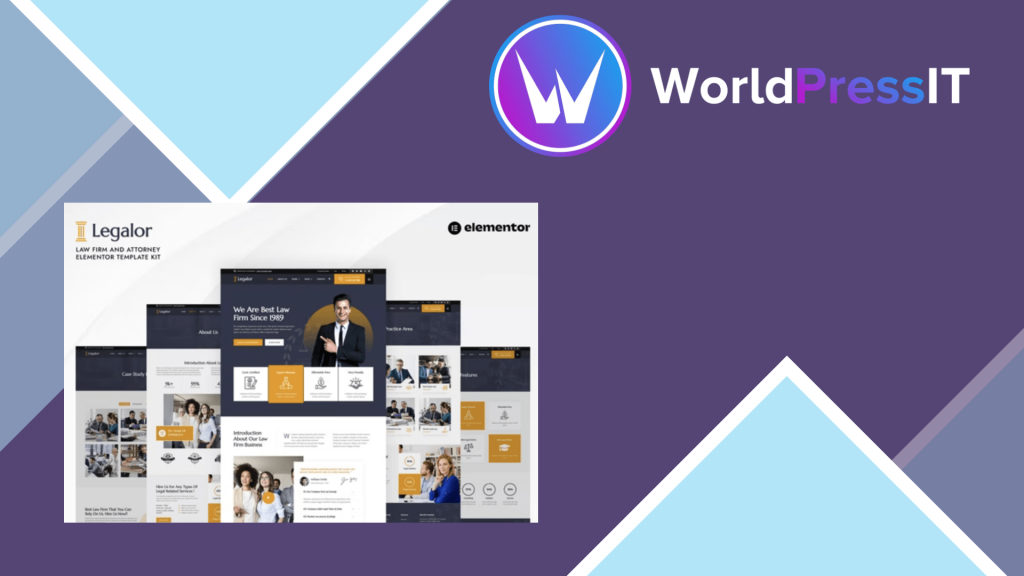 Legalor - Law Firm &amp; Attorney Elementor Template Kit