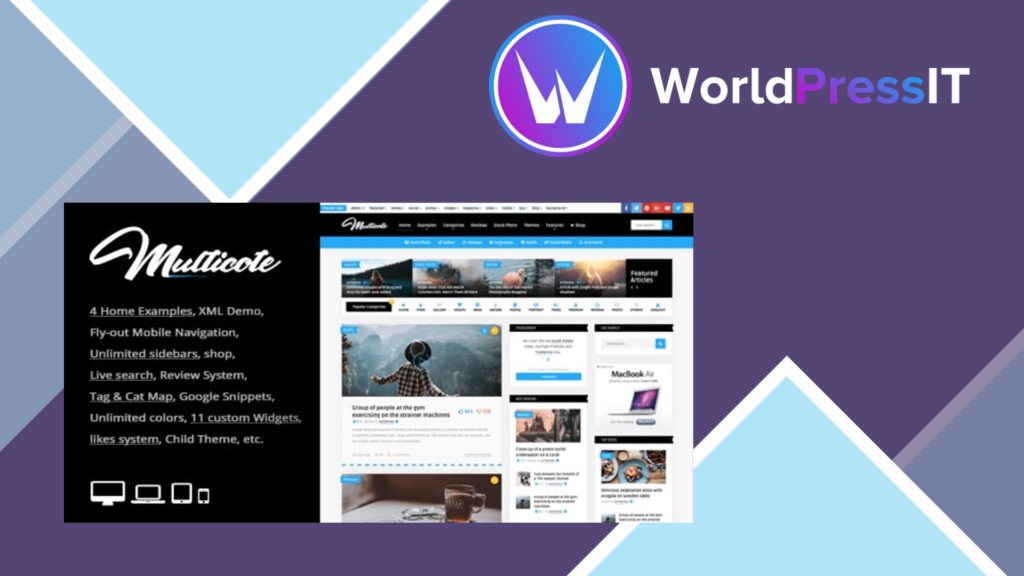 Multicote Magazine and WooCommerce WordPress Theme