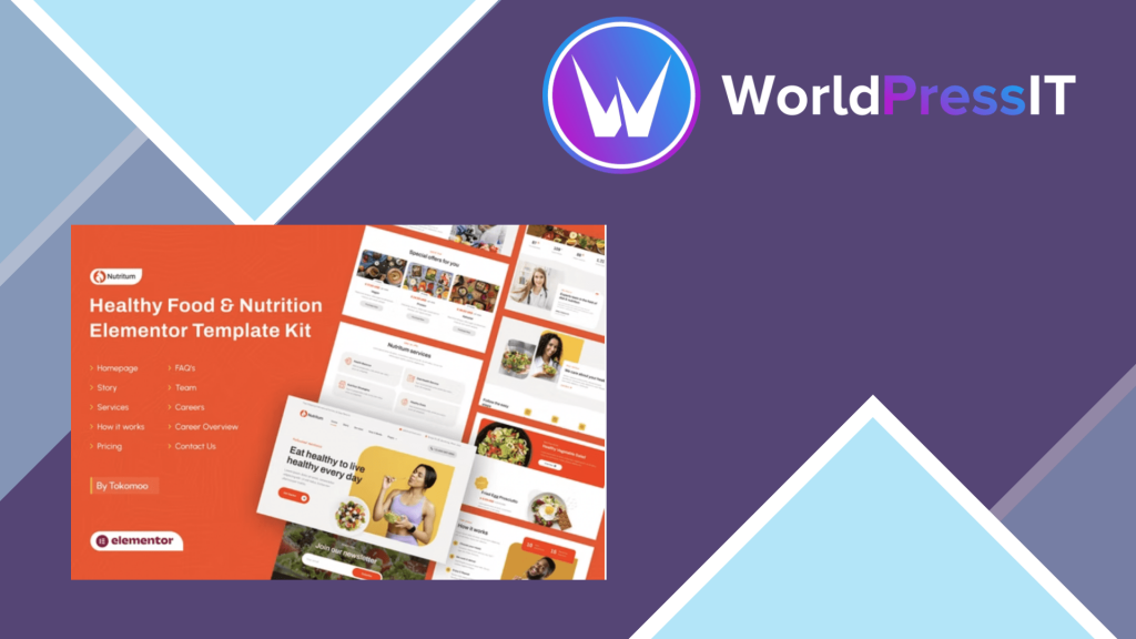 Nutritum - Healthy Food &amp; Nutrition Elementor Template Kit
