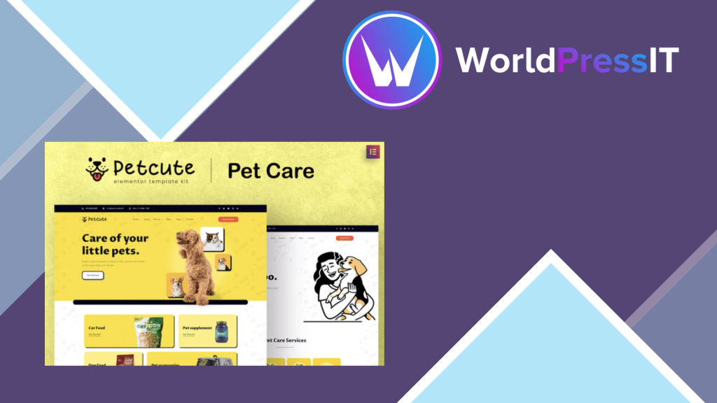 Pet Cute - Pet Care &amp; Veterinary Elementor Template Kit