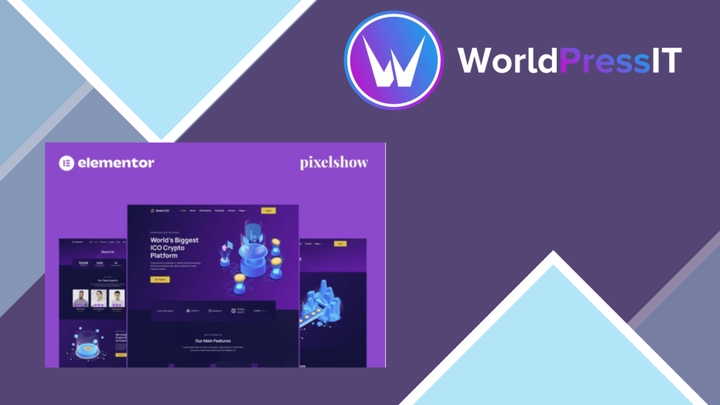 Smart ICO - Crypto Currency Elementor Pro Full Site Kit