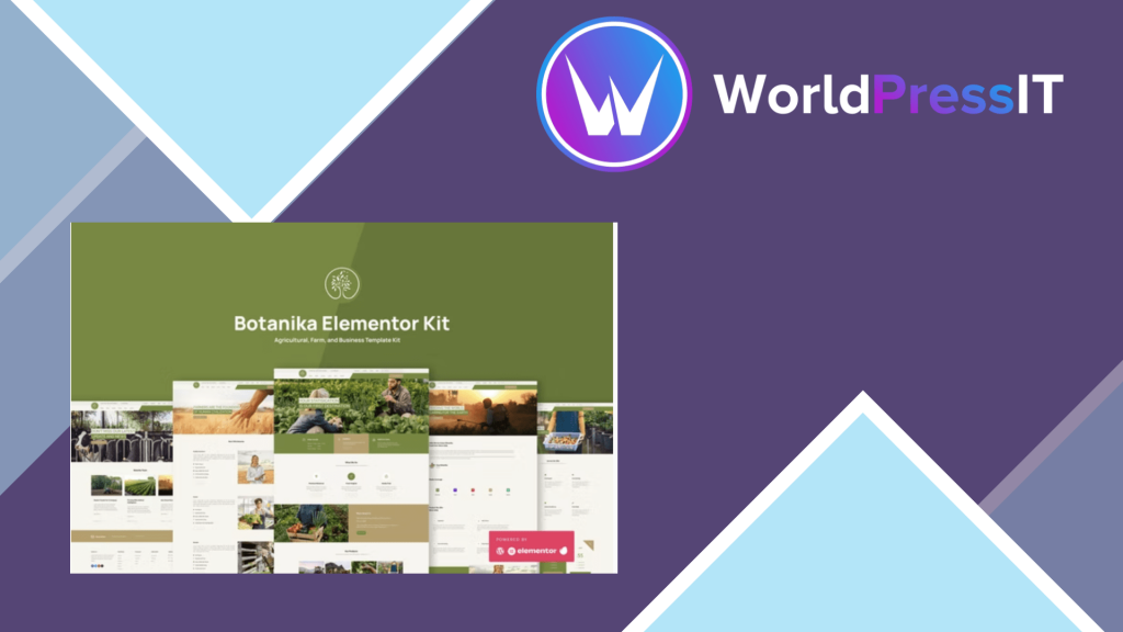 Botanika Agricultural Farm &amp; Business Elementor Template Kit