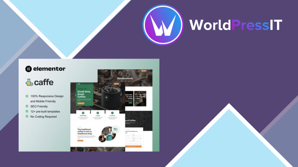 Caffe - Coffee Shop &amp; Cafe Elementor Template Kit