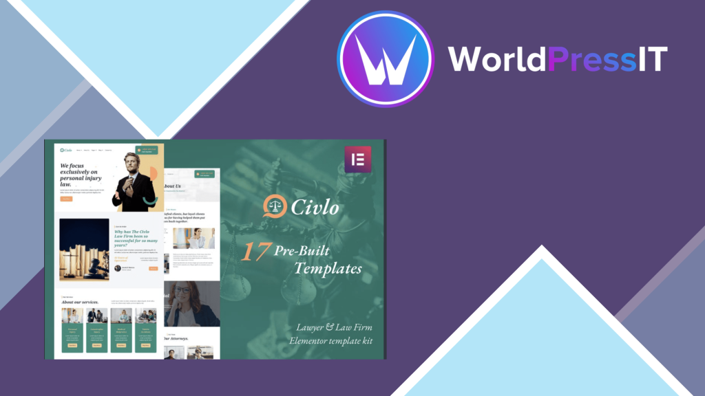 Civlo - Lawyer &amp; Law Office Elementor Template Kit